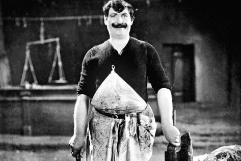 "Die freudlose Gasse" ("Joyless Street"), 1925. Werner Krauss plays a corrupt butcher who promises meat to poor women in return for sexual favors.
